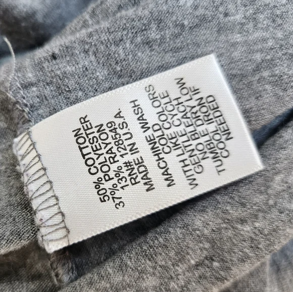 Nwot Aviator Nation vintage wash RINGER Gray WINDSURFING T S - Picture 4 of 5